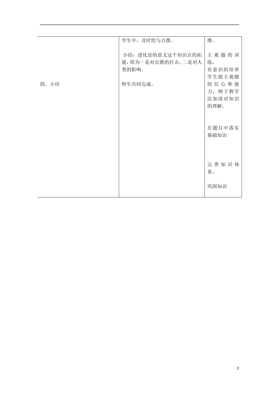 （高频考点）2015版高中历史 近代科学技术革命之进化论教案 岳麓版_第2页