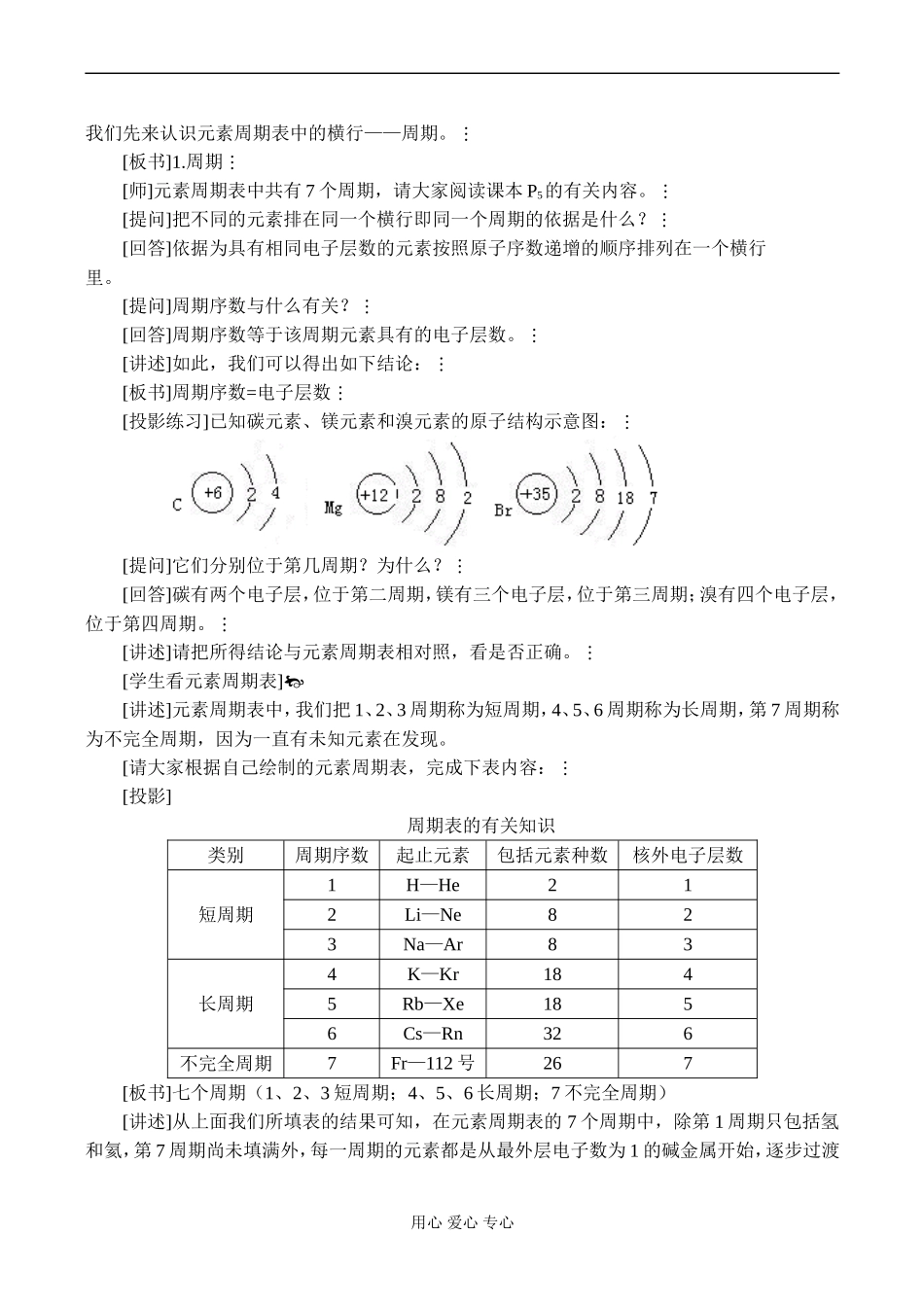 高一化学 第一节 元素周期表（第一课时）_第2页