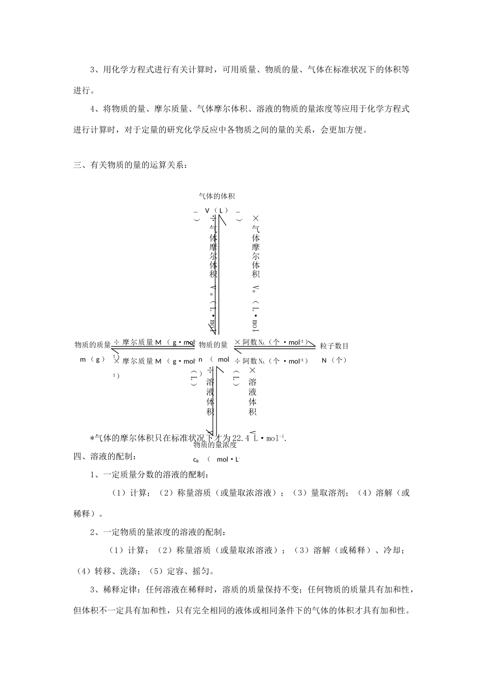 高一化学：1.2《化学计量在实验中的应用》素材新人教版_第2页