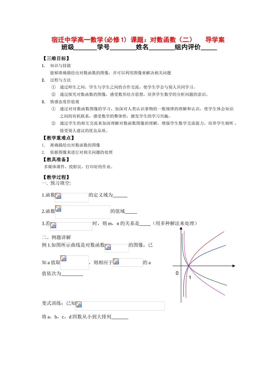高一数学对数函数导学案2苏教版必修一_第1页