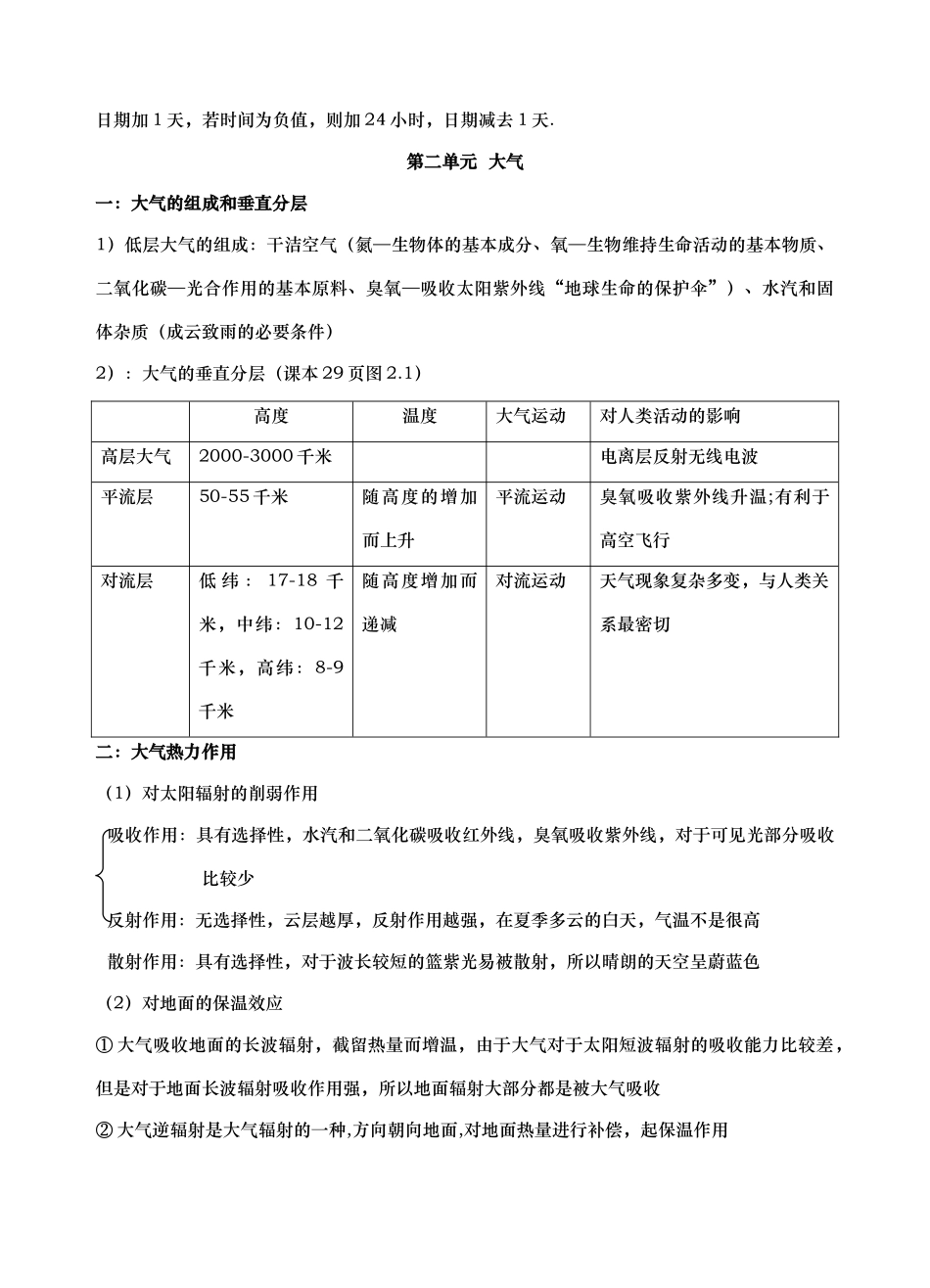 高一地理上册高考资料_第3页