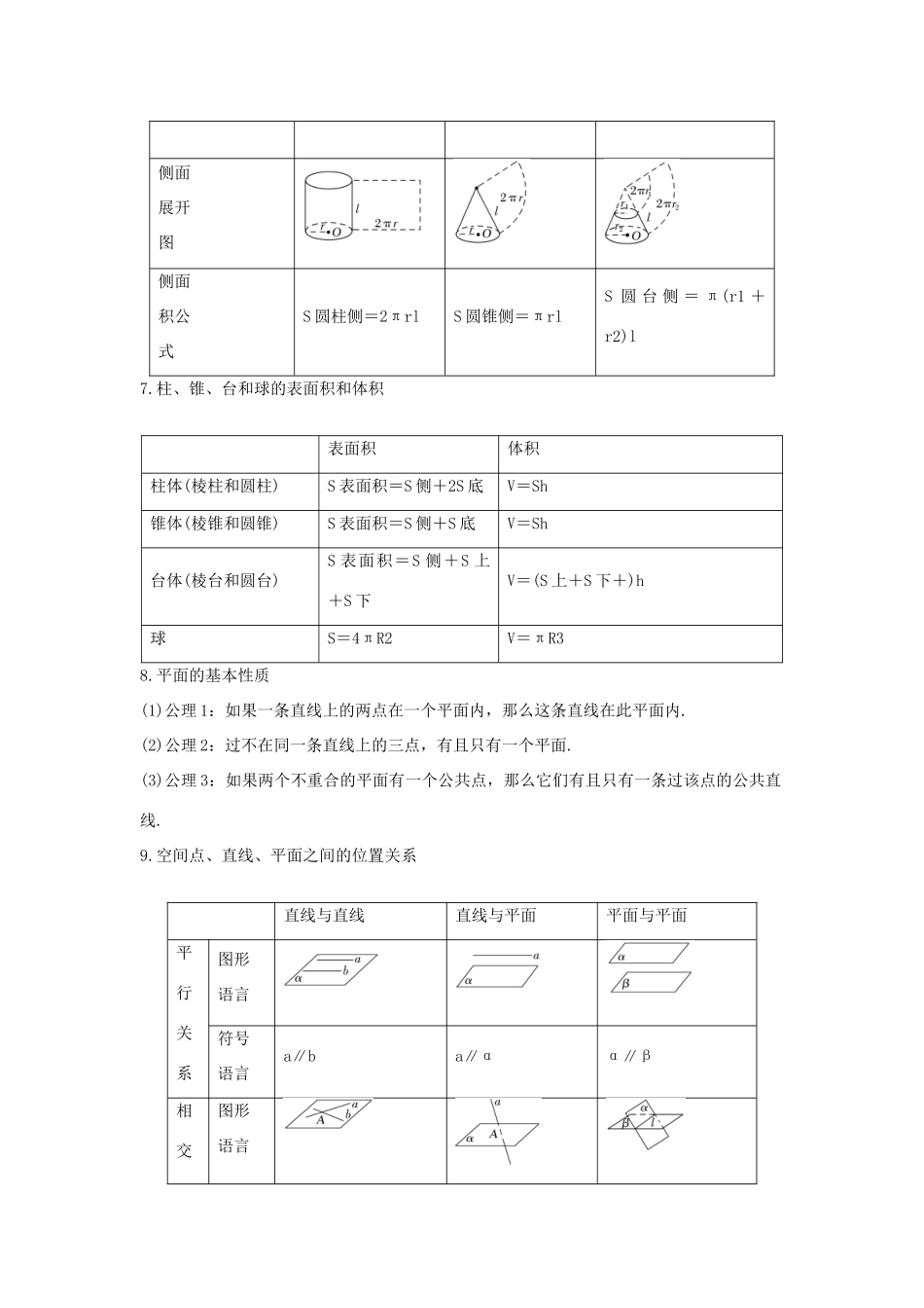 高一数学上学期期末复习 专题04 空间几何体、点线面的位置关系导学案-人教版高一全册数学学案_第2页