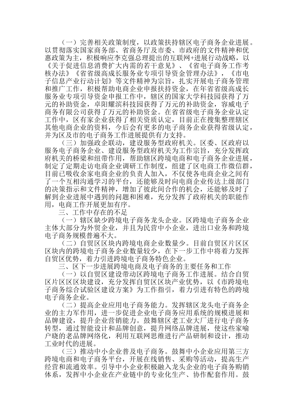 2025年跨境电商及电子商务创建工作汇报_第2页