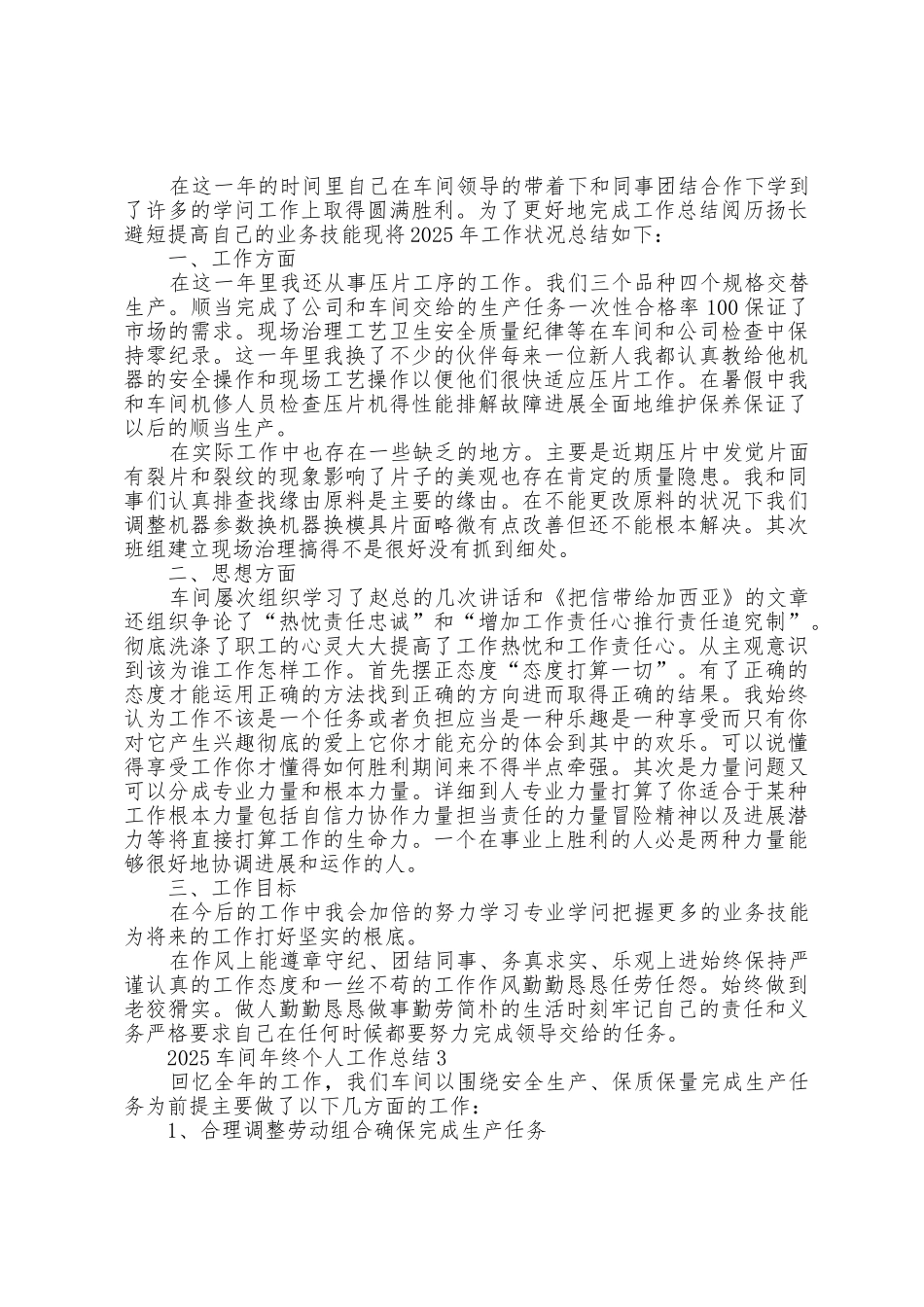 2025年车间年终个人工作总结5篇_第3页