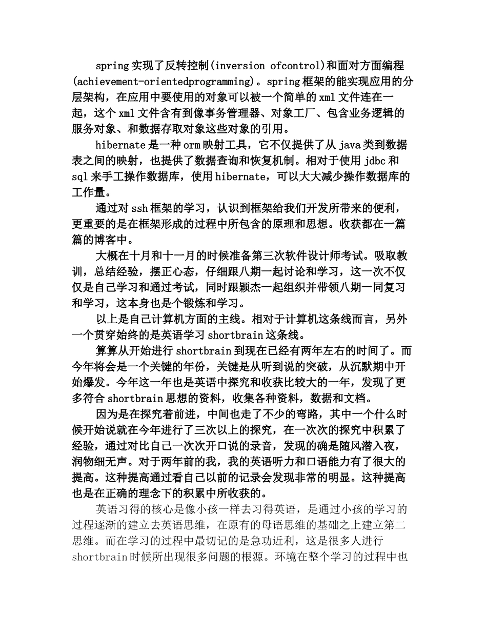 2025年软件工程师工作总结_第2页
