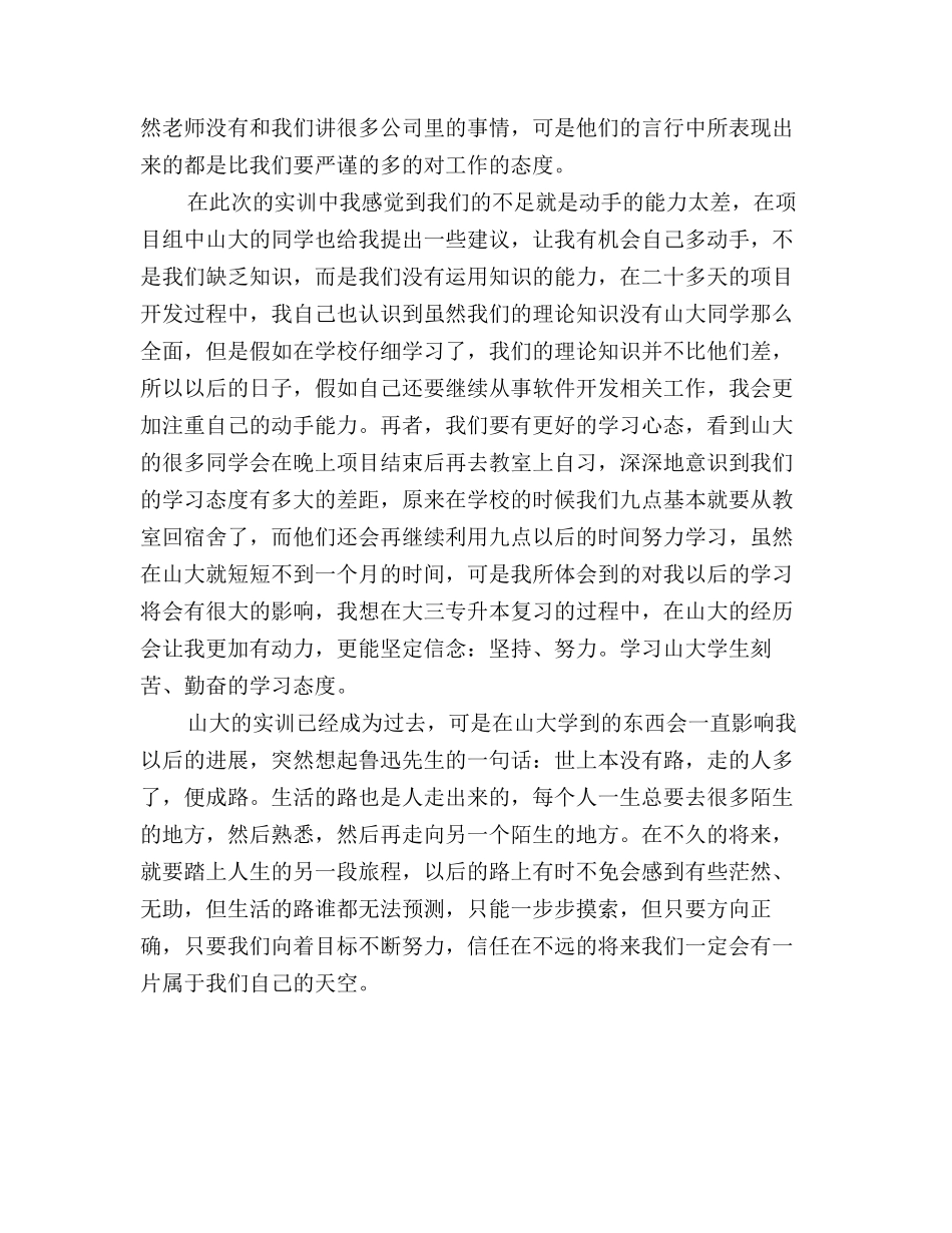 2025年软件开发实习工作总结报告_第3页