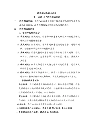 2025年软件测试知识点总结