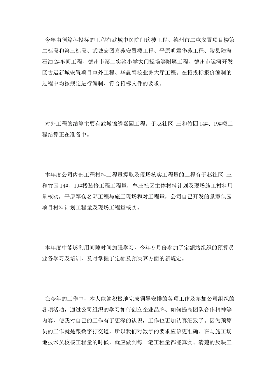 2025年预算人员年度个人总结范文_第2页