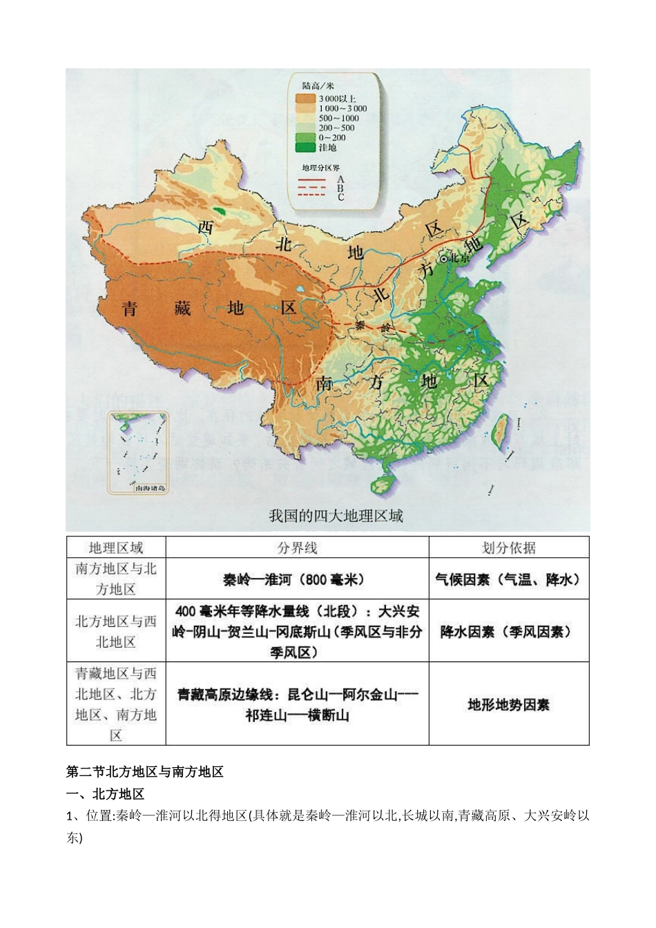 2025最新湘教版八年级地理下册知识点归纳_第2页