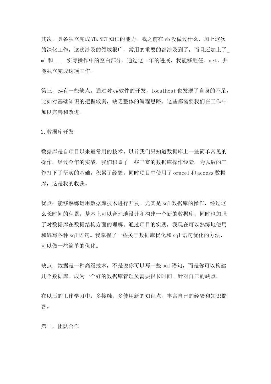 2025程序员个人年终总结_第2页