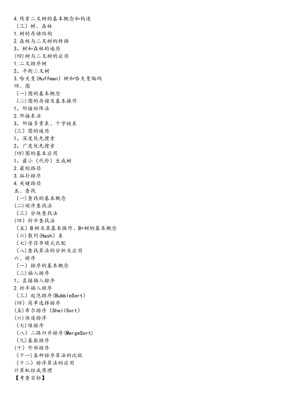 2025考研计算机学科专业基础408综合考试大纲_第2页