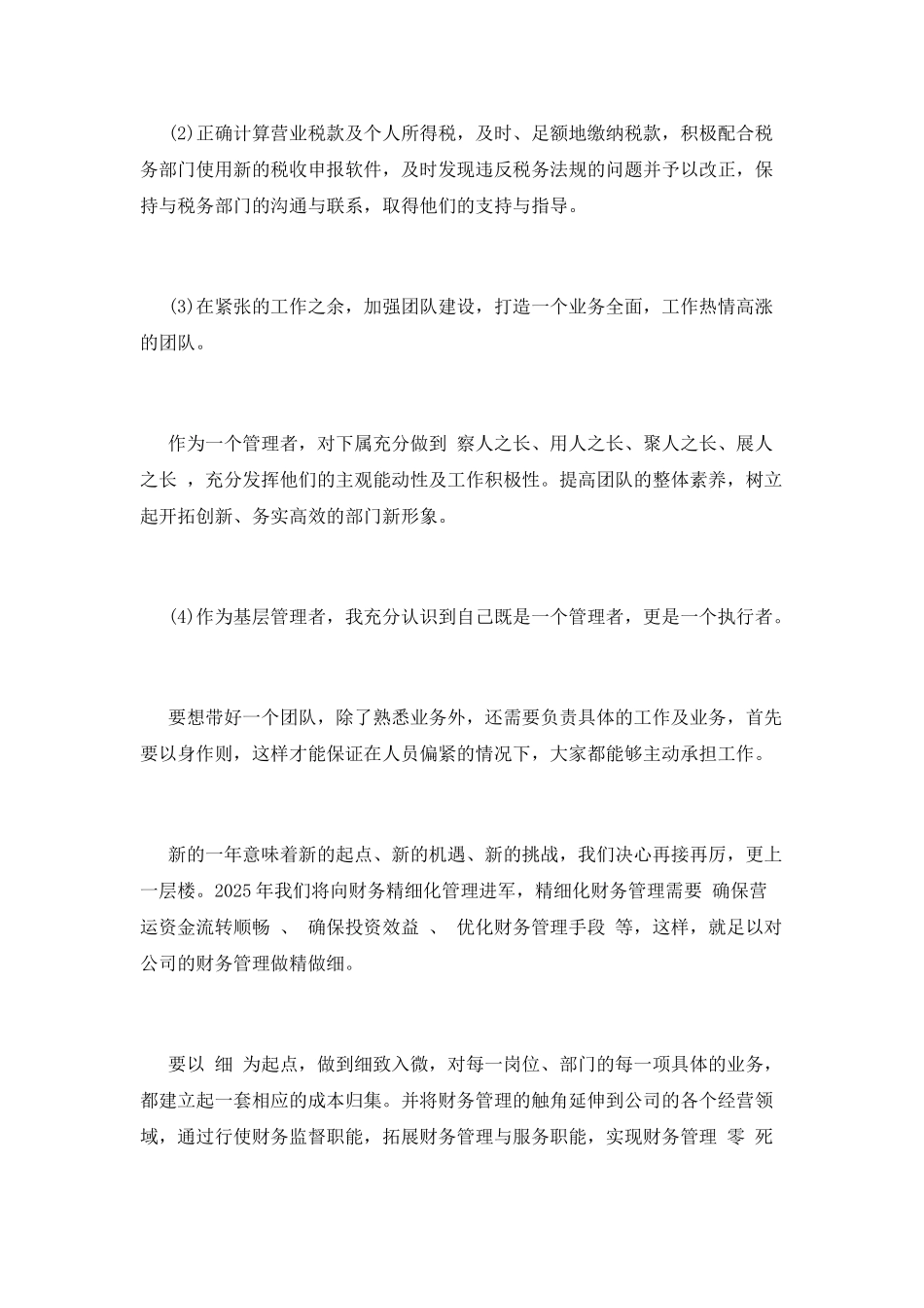 2025财务主管年终个人工作总结_第3页