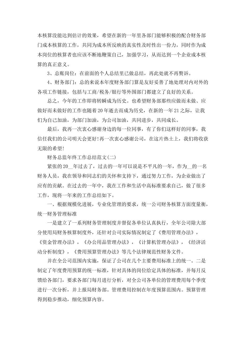 2025财务总监年终工作总结范文5篇_第3页