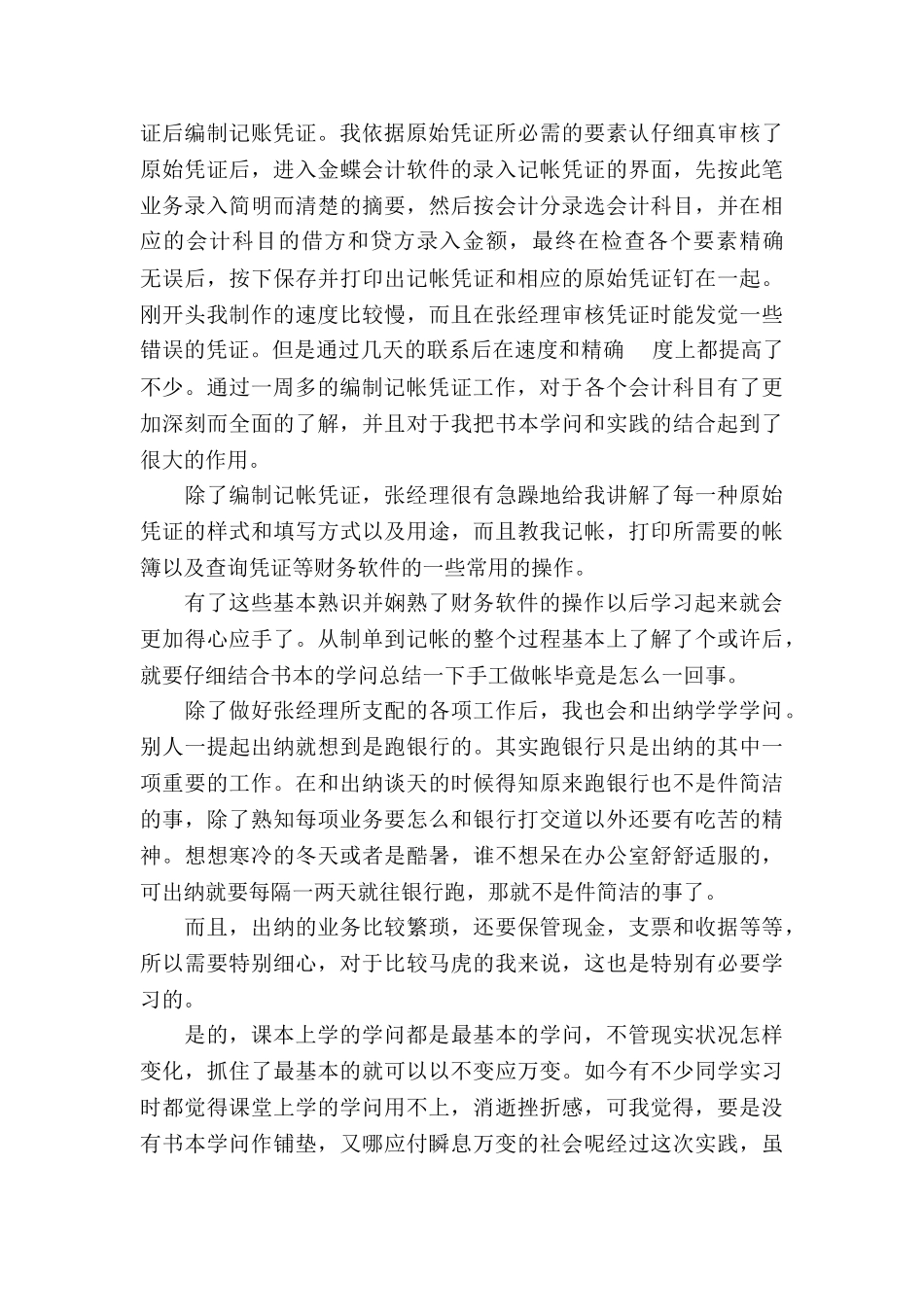 20XX年会计电算化实习总结_第3页