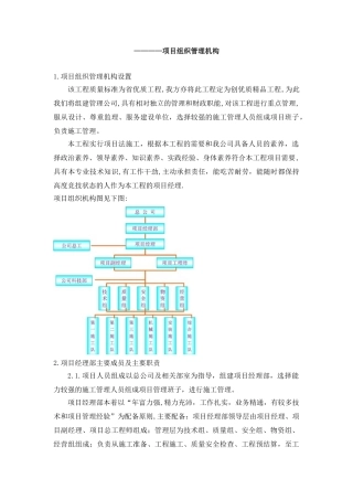 3.项目组织管理机构