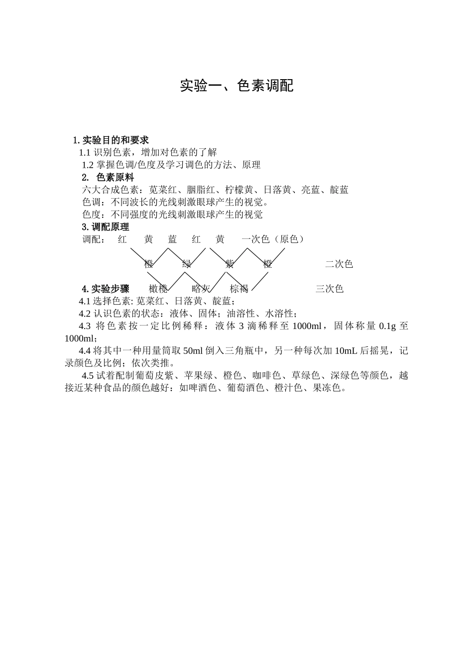 4-食品感官检验实训指导书_第3页