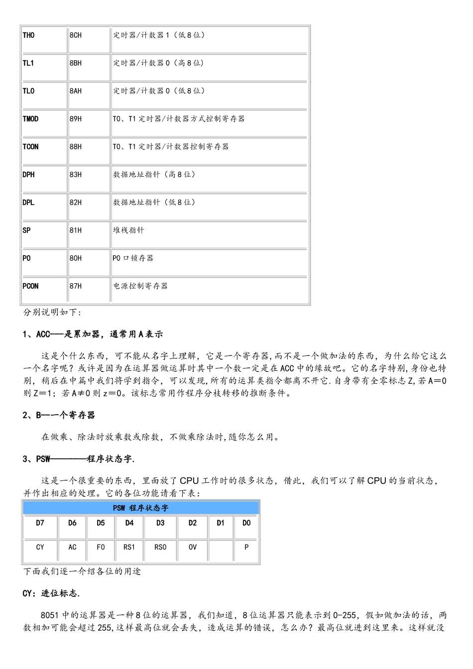 51单片机寄存器集_第2页