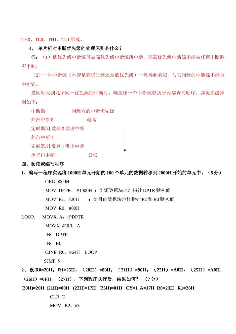 51单片机考试试题带答案_第3页