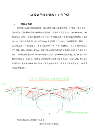 55t缆索吊机安装施工工艺