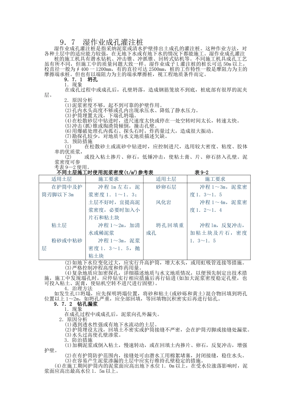 9.7湿作业成孔灌注桩_第1页