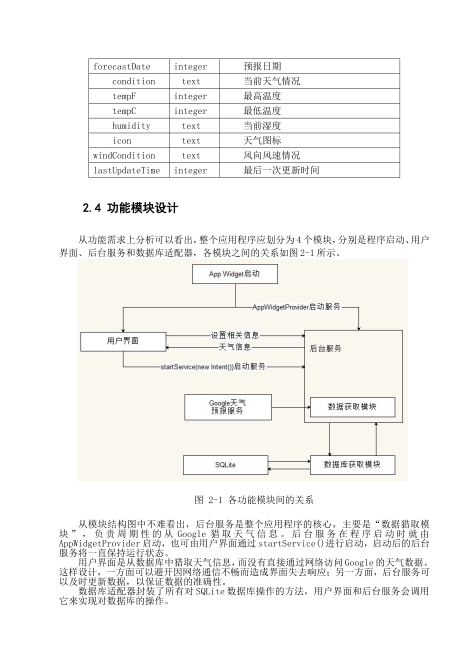 Android手机天气预报项目报告_第3页