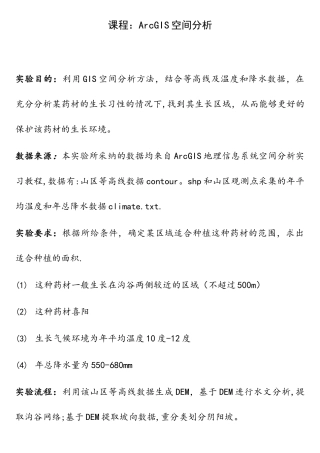ArcGIS空间分析——找出某药材的生长区域