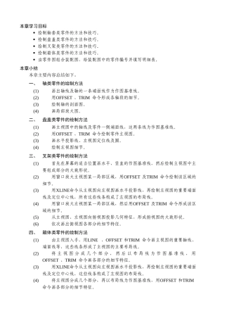 AutoCAD-学习复习重点内容项目11