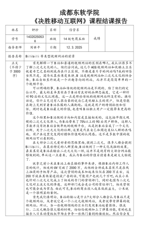 Bilibili等类型视频网站的前景