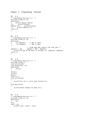 C-Primer-Plus第6版编程练习答案
