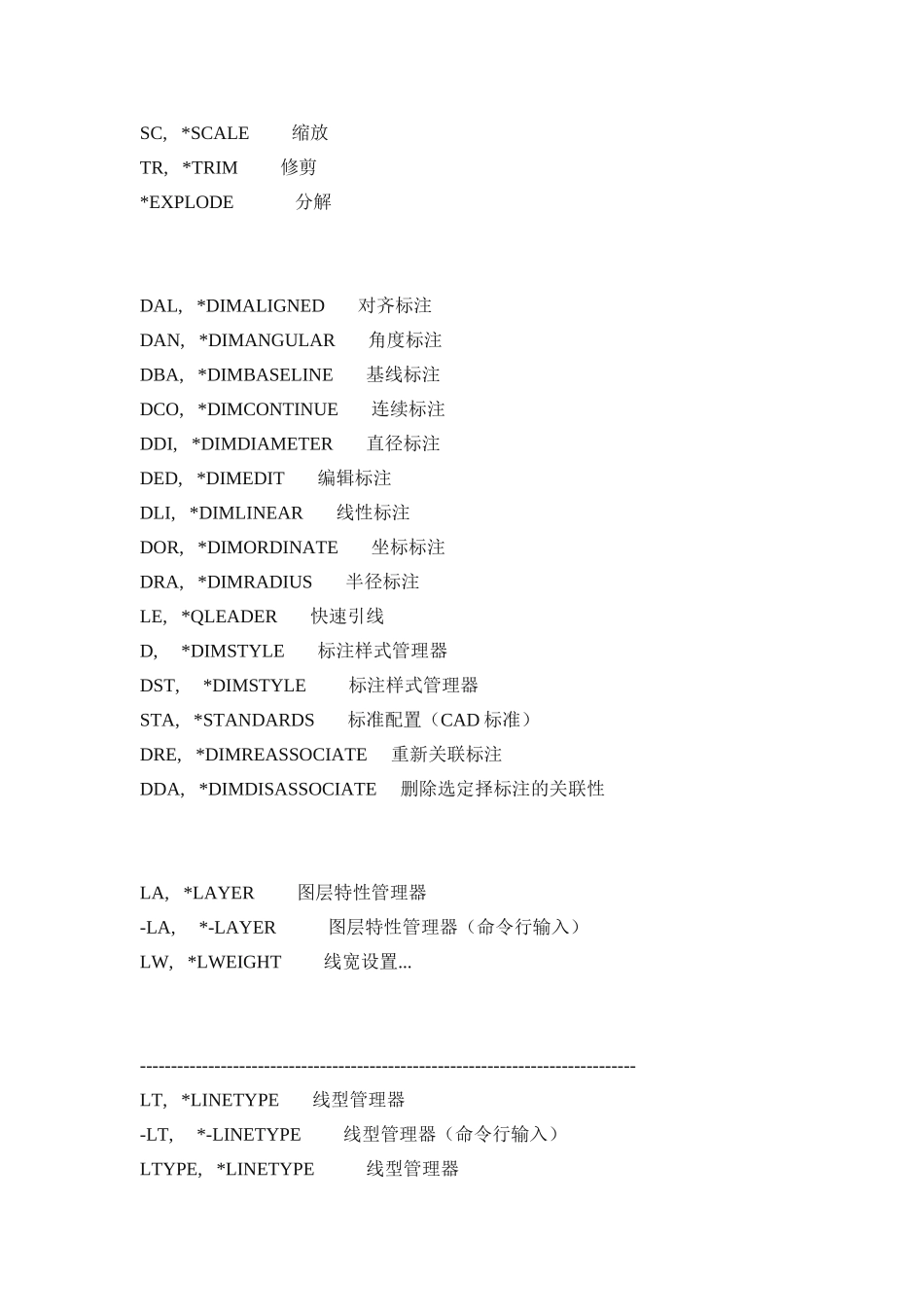 CAD最常用命令大全_第3页