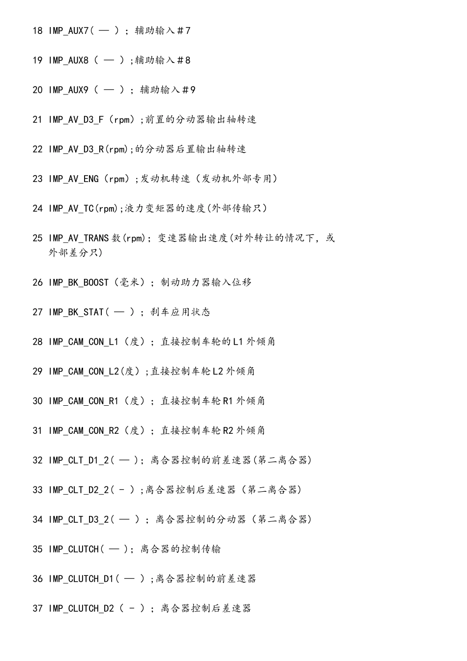 CarSim软件设置输入变量_第2页