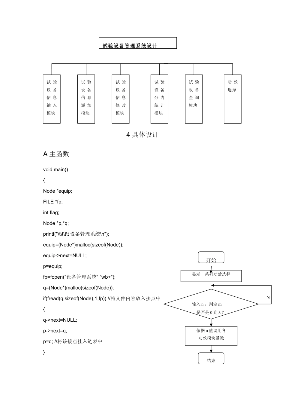 C语言专业课程设计方案报告实验设备标准管理系统_第2页