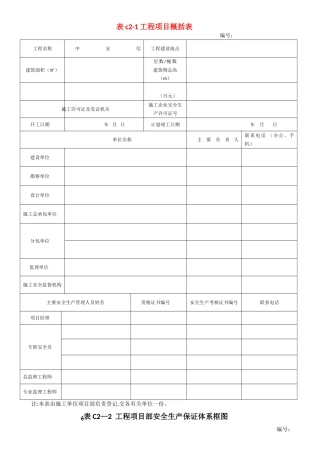 DB13T101河北省建筑施工安全技术管理标准、表格