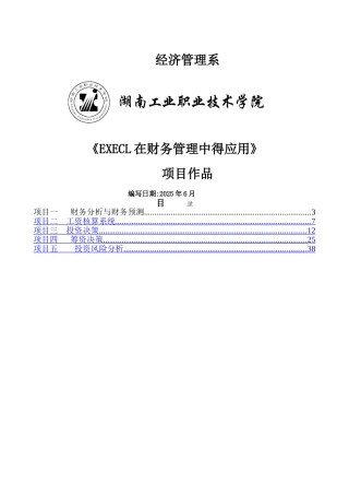 EECL在财务管理中的应用项目