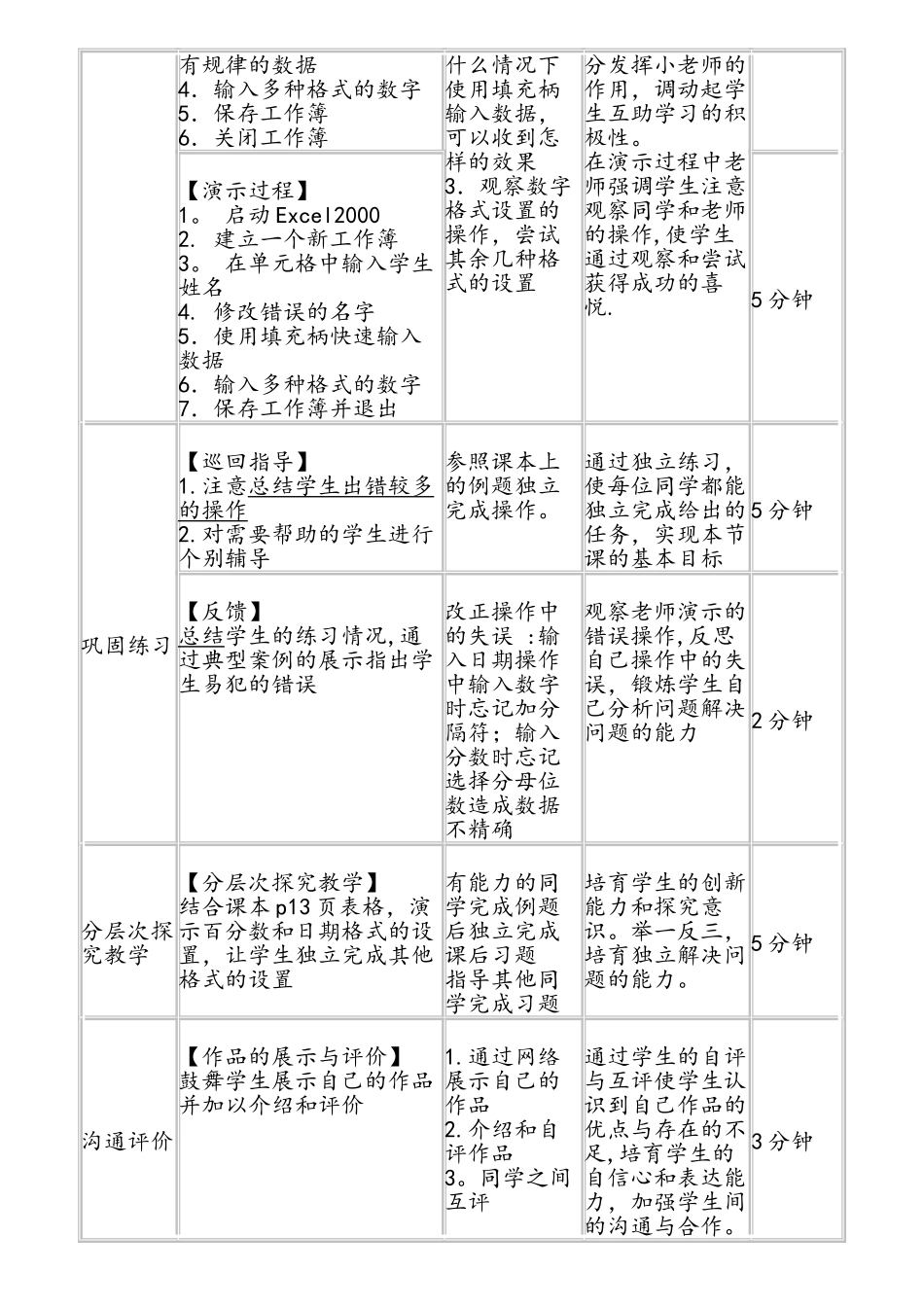 EXCEL教学设计数据的输入_第2页