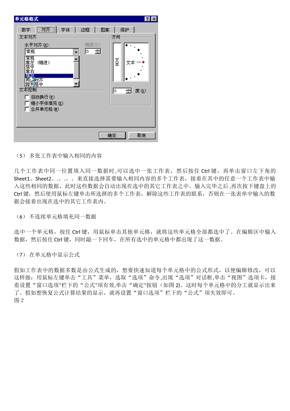 Excel电子表格的使用技巧_第2页