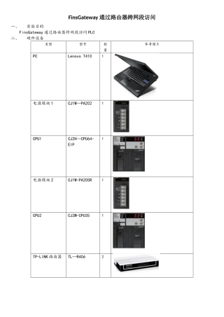 FinsGateway通过2台路由器跨网段访问2台PLC