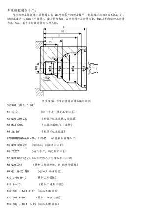 G71内径复合循环编程实例