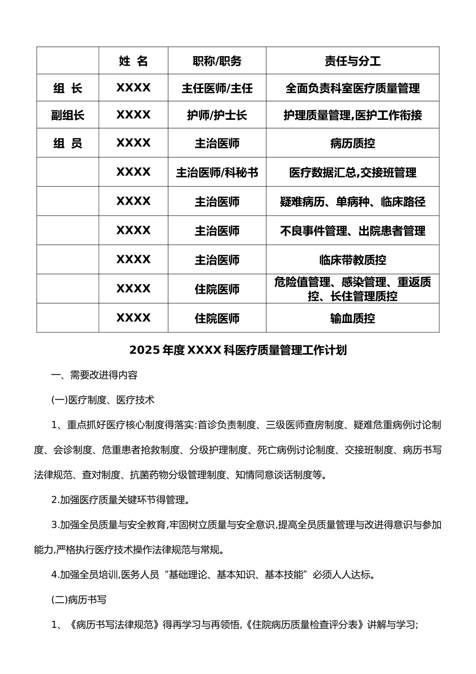ICU、重症医学科医疗质量持续改进记录文本本度_第3页