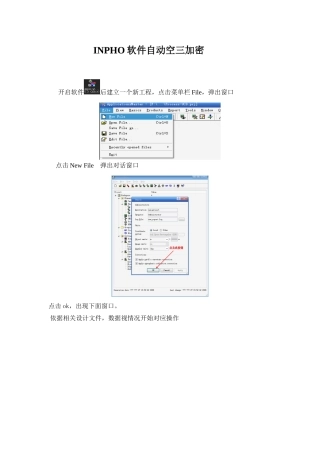INPHO软件自动空三加密作业流程