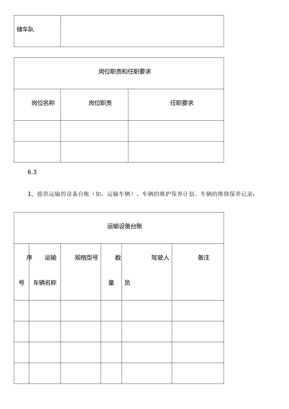 ISO物流公司准备材料清单_第3页