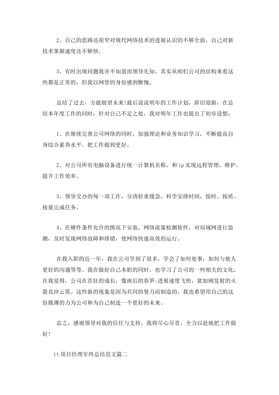it项目经理年终总结范文_第3页