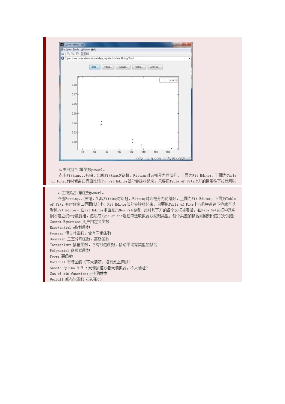 Matlab曲线拟合工具箱CFTOOL实例解析_第3页