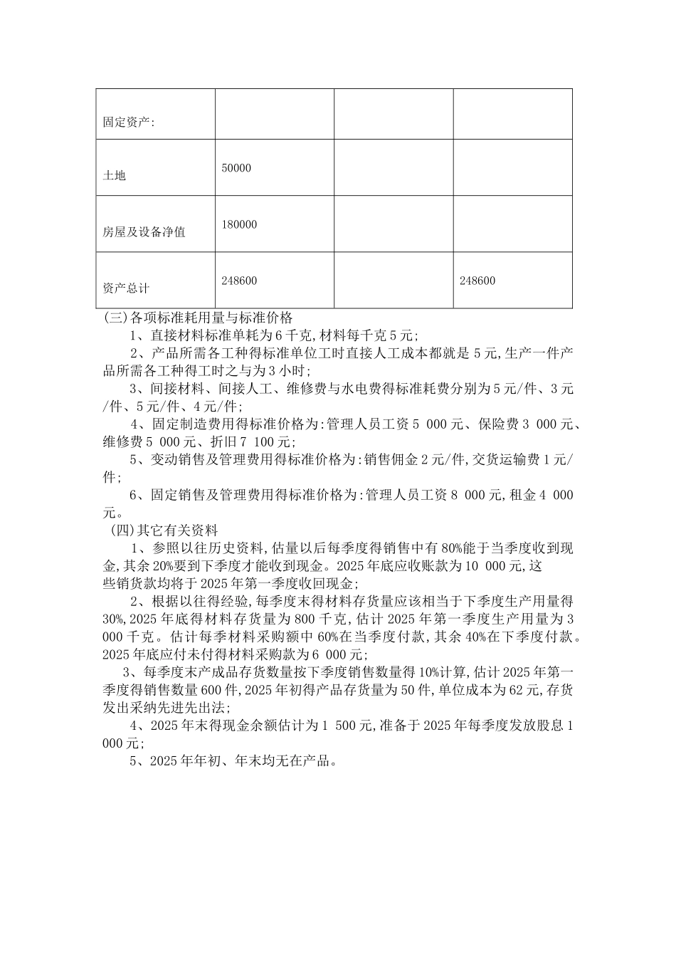 MPACC案例《全面预算的编制》_第3页
