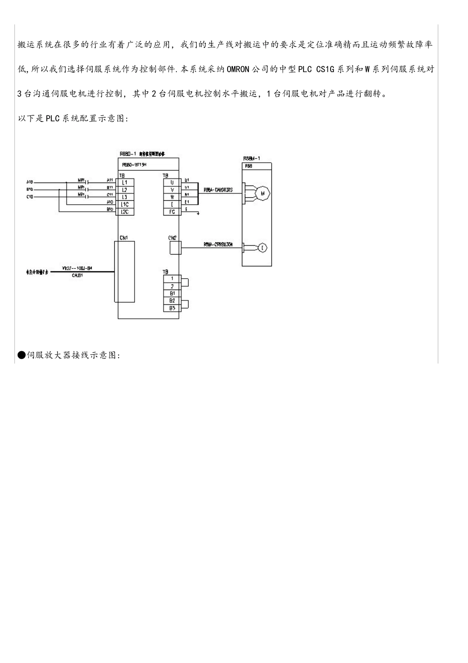 OMRON公司PLC及伺服系统在搬运自动化中的应用_第2页