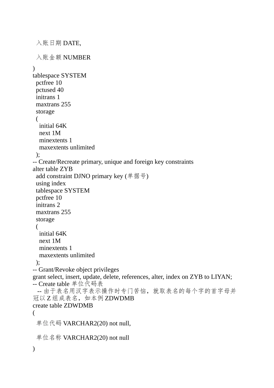 Oracle数据库管理与维护大作业_第3页