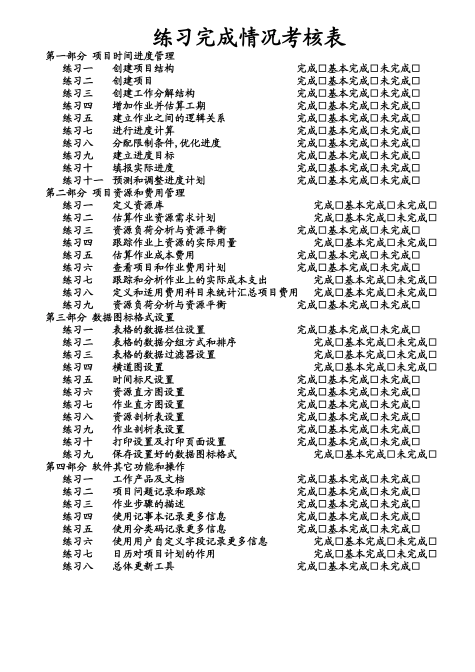 P6软件实用操作练习_第2页