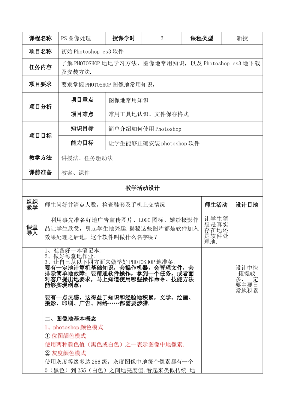 Photoshop优秀教学导案及课件_第1页