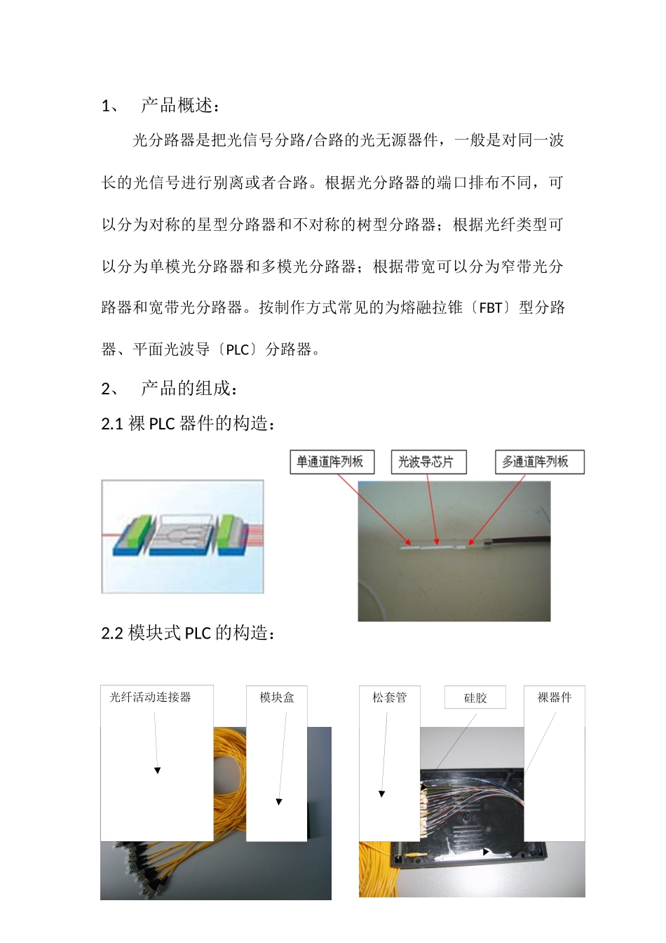 PLC型光分路器产品介绍_第3页