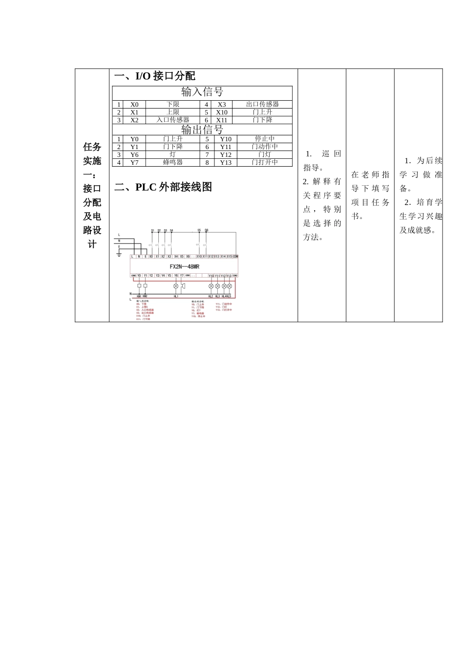plc教学设计--自动门操作_第3页